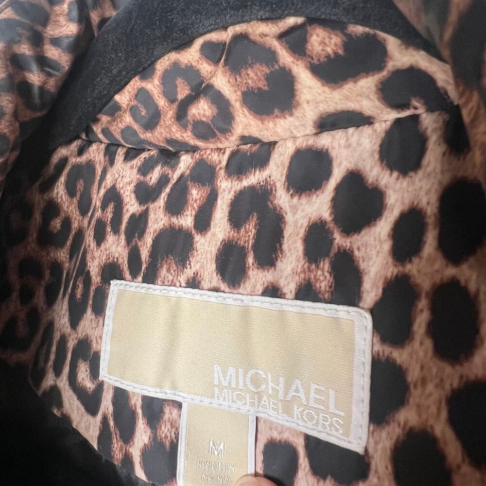Michael Kors Leopard Puffer Vest Size M - Picture 3 of 8